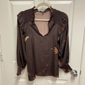 Grade & Gather Brown Blouse